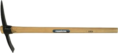 Primaster Spitzhacke 2,5 kg mit Holzstiel - Grubber & Hacken, robuste Spitzhacke mit 2,5 kg Gewicht für effizientes Arbeiten im Garten und im Bau.