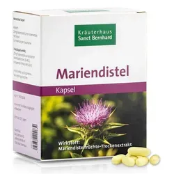 Sanct Bernhard Mariendistel Kapseln - 90 Stück - Hochdosierte Mariendistel Kapseln mit 200 mg Extrakt pro Kapsel. Unterstützen die Verdauungsfunktion und fördern die Lebergesundheit. Ideal für die tägliche Ergänzung.