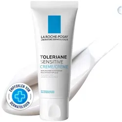 La Roche-Posay Toleriane Sensitive Creme 40 ml - Gesichtspflege für empfindliche Haut, spendet bis zu 48 Stunden Feuchtigkeit und stärkt die Hautschutzbarriere ohne Duftstoffe oder Alkohol.