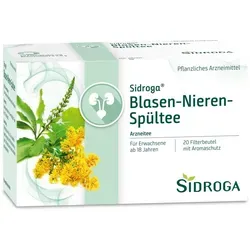 Sidroga Blasen-Nieren-Spültee Filterbeutel - Arzneimittel zur Unterstützung der Harnwege, ideal zur Linderung leichter Harnwegsbeschwerden und zur Verringerung von Nierengrieß.