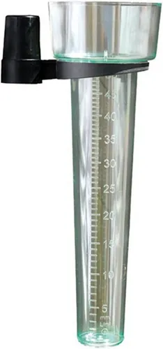 Siena Garden Regenmesser 25cm mit Halterung - Praktischer Regenmesser aus robustem Kunststoff, 25 cm groß, ideal zur einfachen und genauen Niederschlagsmessung im Garten.