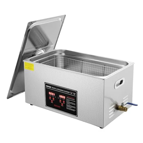VEVOR Ultraschallreiniger 22L 480W - Sonstige Reinigungsgeräte mit 22L Edelstahl-Tank, 40 kHz Frequenz und digitaler Anzeige für präzise Reinigung von Schmuck, Uhren und Brillen.