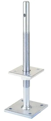 Alberts Pfostenträger, höhenverstellbar 100-230 mm, 80x80 mm - Pfostenträger für stabile Zaun- und Baukonstruktionen - Höhenverstellbar von 100-230 mm für individuelle Anpassung und lange Lebensdauer.