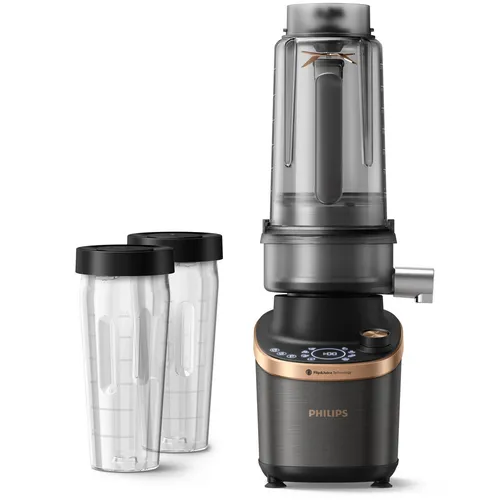 Philips Flip JuiceTM HR3770 - Hochleistungsstandmixer mit Entsaftermodul, für klare Säfte, Smoothies und Nussbutter, inklusive Rezept-App und Schnellreinigungsfunktion