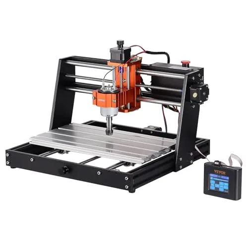 VEVOR CNC-Fräsmaschine - 300 x 200 x 72 mm Arbeitsbereich, 120W 3-Achsen GRBL-Steuerung für präzise Holz- und Acrylgravuren