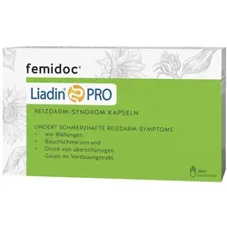 FEMIDOC Liadin Reizdarm PRO Kapseln 60 St. - Arzneimittel zur Linderung von Reizdarmbeschwerden, unterstützt die Verdauung und sorgt für mehr Wohlbefinden.