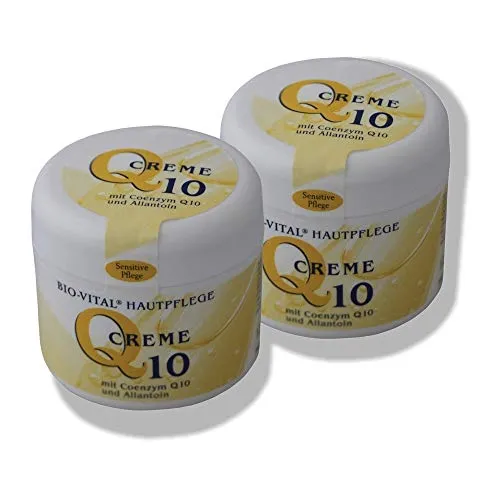 2x Anti-Aging Coenzym Q10 Creme für Gesicht Hals & Dekolleté | Gesichtscreme | Hautpflege | Gesichtspflege | Körperpflege | Hautcreme für trockene Haut