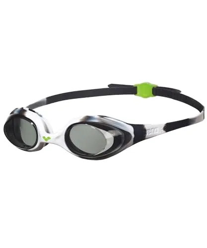 ARENA Spider Junior Schwimmbrille für Kinder, Schwimmbrille mit Anti-Beschlag und UV-Schutz, Selbstjustierender Nasensteg, Hypoallergene Silikondichtungen