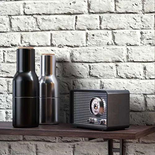NEWROOM Steintapete Tapete grau Mauer Stein Modern Vliestapete weiß Vlies moderne Design 3D Optik Steintapete Ziegelstein Backstein Mauerwerk Klinker Loft inkl. Tapezier Ratgeber