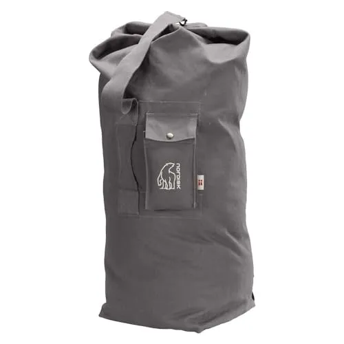 Nordisk Kongsberg 65 Duffel - Strapazierfähige Reisetasche für Camping - Outdoor Reisetaschen und Reisegepäck. Der Kongsberg 65 Duffel bietet 65 Liter Volumen, strapazierfähiges Leinengewebe und vielseitige Trageoptionen für alle Abenteuer.