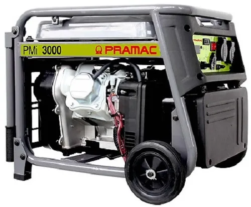 Pramac PMI3000 - Inverter-Stromerzeuger mit Rädern 3 kW - Stromaggregate, leiser und tragbarer Inverter-Stromerzeuger mit 2.8 kW Dauerleistung, ideal für Camping und Notstromversorgung.