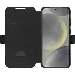 BlueBuilt Galaxy S25 Plus Book Case Schwarz - Das BlueBuilt Galaxy S25 Plus Book Case Schwarz schützt dein Smartphone zuverlässig vor Kratzern und Stößen. Mit einer praktischen Frontklappe, die als Ständer fungiert, ist es ideal für unterwegs und bietet Platz für Karten.