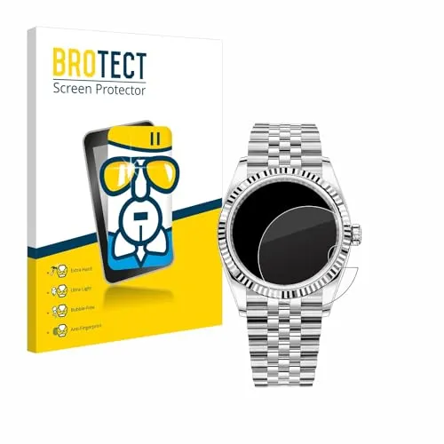 BROTECT Schutzglas für Rolex Datejust 36 Schutzfolie Panzer Folie Glas [Extrem Kratzfest 9H, Anti-Fingerprint, Ultra-Transparent]