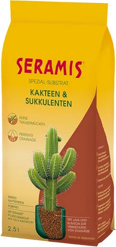 Kakteen Seramis Spezial-Substrat für Kakteen und Sukkulenten, 2,5 L
