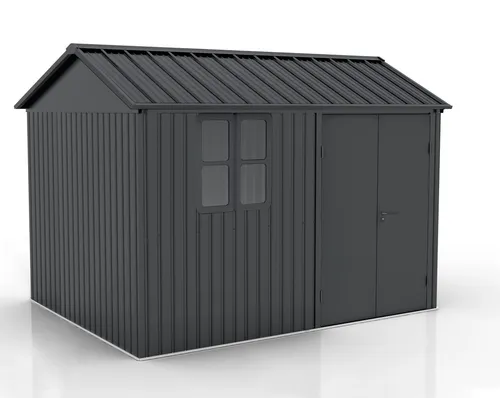 Gerätehaus Aluminium Garden Shed 291 x 231 cm - Robustes Aluminium-Gerätehaus mit 291 x 231 cm, ideal für die Aufbewahrung von Gartengeräten. Witterungsbeständig und pflegeleicht für eine langlebige Nutzung.