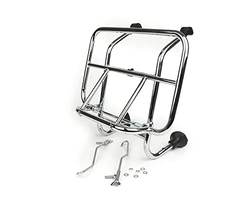 Gepäckträger Moto Nostra klappbar vorne chrom für Vespa Smallframe V50, PV125