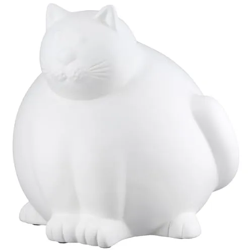 GILDE Figur/Skulptur Keramik - Katze Molli - Handgefertigte Keramikfigur der Katze Molli, ideal als stilvolle Dekoration für Ihr Zuhause. Ein einzigartiges Kunstwerk, das liebevolle Akzente setzt.