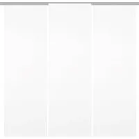 Bestgoodies Flächenvorhang Ellen 3er Pack Weiß - Fenstervorhänge mit Klettband, blickdicht und pflegeleicht, ideal für Schlaf-, Wohn- und Kinderzimmer, schützen vor neugierigen Blicken und bringen stilvolle Eleganz in Ihr Zuhause.