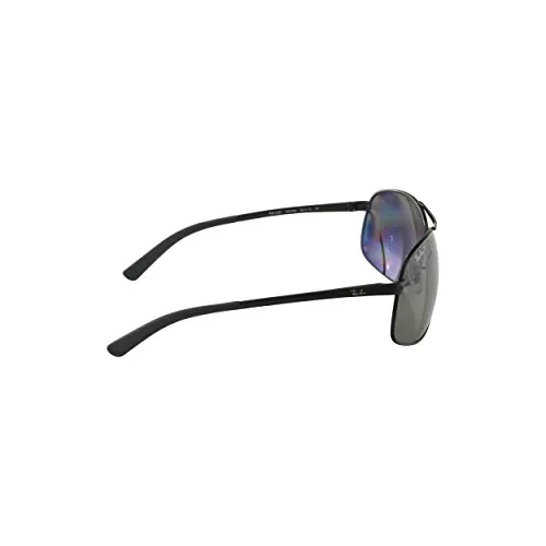 RAY-BAN RB 3387 002/9A Sonnenbrille - Sonnenbrille für Unisex Erwachsene mit polarisierten Gläsern für optimalen UV-Schutz (UV400) und stilvollem schwarzen Metallrahmen – ideal für sonnige Tage!