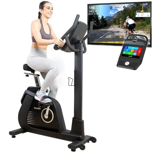 Skandika Liege-Ergometer Cykling P14 | Fitnessbike mit Touchscreen und App-Verbindung - Fahrradergometer mit hochauflösendem Touchscreen, 32 Widerstandsstufen und Bluetooth-App-Verbindung für ein individuelles und unterhaltsames Training zu Hause.