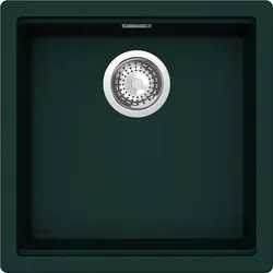 Schock Kiruna N-100-U Granitspüle - Reversible Cristadur Green Line in Ivy - Sanitäranlagen & Zubehör, nachhaltige Quarzkomposit-Spüle über 99% aus natürlichen Rohstoffen, ideal für moderne Küchen.