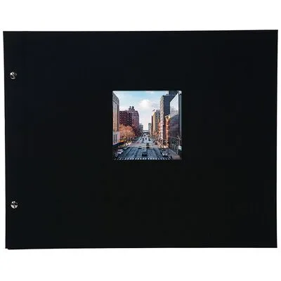 Goldbuch Fotoalbum Schraubalbum Bella Vista Schwarz 28 977 - Hochwertiges Schraubalbum in elegantem Schwarz, ideal für die stilvolle Präsentation Ihrer Fotos. Perfekt für besondere Erinnerungen!