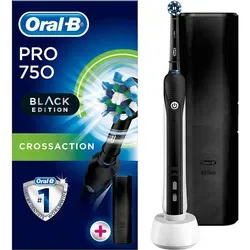 Oral-B Pro 1 750 Elektrische Zahnbürste - Elektrische Zahnbürste mit professionellem Timer, der 2 Minuten Putzzeit signalisiert. Entfernt 100% mehr Plaque für gesünderes Zahnfleisch und weißere Zähne.