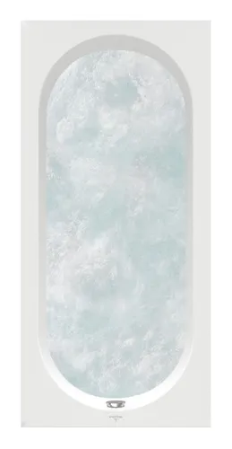 Villeroy & Boch Oberon Rechteck-Whirlpool Hydropool Entry (HE) 1700 x 700 x 475 mm - Weiß Alpin - UHE177OBE2A2V01