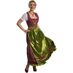 dressforfun 950032 Maxi-Dirndl - Elegantes Dirndl für besondere Anlässe - Dirndl für Damen, figurbetont mit langem Rock und feiner Schnürung aus Strasssteinen, perfekt für festliche Anlässe.