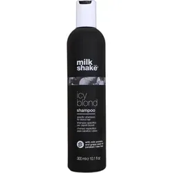 milk_shake Icy Blond Shampoo 300 ml - Spezialshampoo für blondes Haar, neutralisiert Gelb- und Orangetöne und verleiht zarte Aschöne. Mit Traubenkeröl und Quinoa-Proteinen für intensive Pflege und Farbschutz.