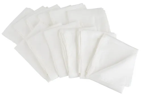 VBS XXL Stoff Seidentücher Pongé 05 - 28x28 cm - Hochwertige Seidentücher in elegantem Weiß, perfekt für kreative DIY-Projekte oder als stilvolles Accessoire. Ideal für Hobbyschneider und Bastler.
