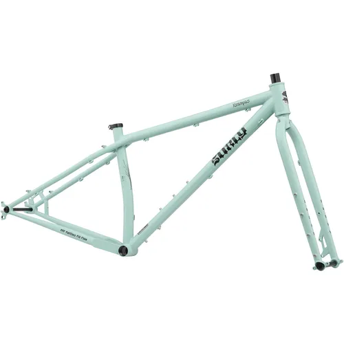 Surly Krampus MTB Rahmenkit 29+, L, blue oyster coat - Robustes MTB Rahmenkit für 29+ Reifen, ideal für vielseitige Trails. Hochwertige Verarbeitung sorgt für Langlebigkeit und Fahrspaß auf jedem Terrain! Perfekt für Abenteuerlustige! 49022152