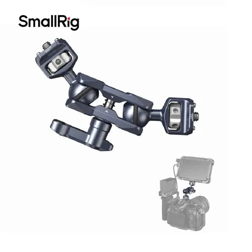 SmallRig 3873 Magic Arm mit Dual Ball Heads - Flexible Halterung für Kamerazubehör, mit Dual Ball Heads für präzise Positionierung und einfache Handhabung.