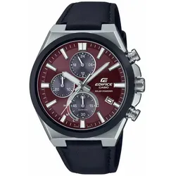 Casio EFS-S630BL-5AVUEF Herrenuhr - Solar Chronograph 44mm - Chronographen. Umweltfreundlicher Solarbetrieb, kein Batteriewechsel nötig, mit robustem Saphirglas und stilvollem Lederarmband für maximalen Tragekomfort.