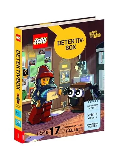 LEGO® Detektivbox - 17 geheimnisvolle Fälle mit Holly Holmes und Watson - Grundbegriffe für Kinder: Fördert logisches Denken und Kreativität durch spannende Detektivgeschichten und interaktive Minispiele.