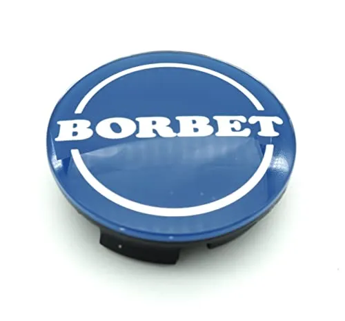 1x Original Borbet Nabendeckel 56mm Blau Felgendeckel | Nabenkappe Center Cap Deckel NEU!