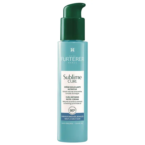 Furterer SUBLIME CURL Locken-Creme 100 ml - Silikonfreie Pflege für perfekt definierte, elastische Locken und Wellen, schützt vor Feuchtigkeitsverlust