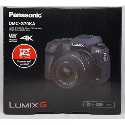 Panasonic Lumix DMC-G70 + AF 14-42mm OIS G-Vario schwarz - spiegellose Systemkamera mit 4K Videoaufnahme und 16 MP, ideal für kreative Fotografie und Videografie