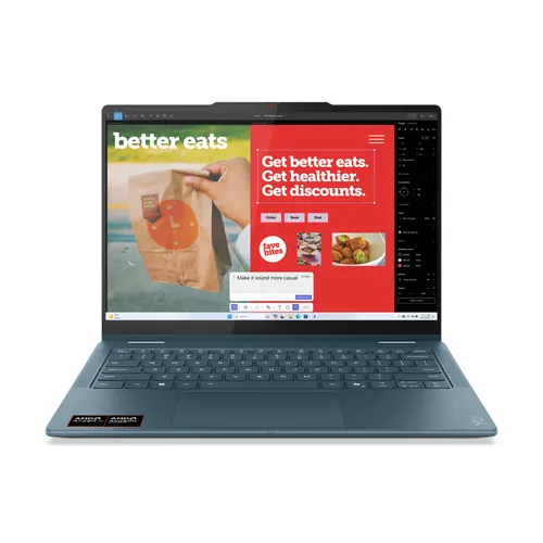 Lenovo Yoga 7 2-in-1 Laptop - 14" WUXGA OLED Laptop mit AMD Ryzen 5 für beeindruckende Leistung und brillante Farben, ideal für kreative Arbeiten und Entertainment.