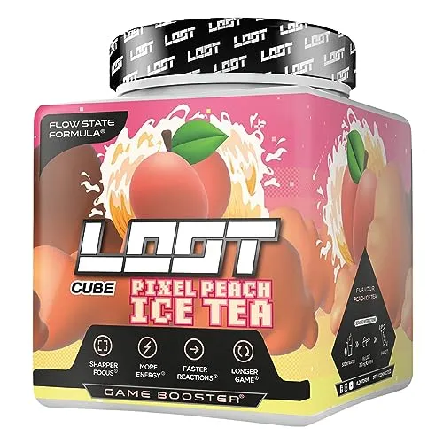 LOOT LOOT® Game Booster mit Koffein Energy für Gaming & Konzentration Pulver - Aminosäuren für Gamer, steigert Konzentration und Energie mit 200mg Koffein und 20 Vitaminen. Hol dir den perfekten Energieschub für lange Gaming-Sessions!