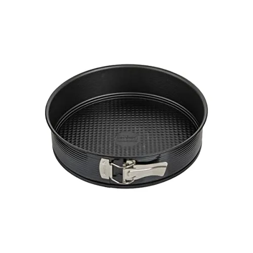 Zenker Springform "Black metallic" - Ø 26 cm in Schwarz - Hochwertige Kuchenbackform aus Stahlblech mit Antihaftbeschichtung für müheloses Backen. Ideal für leckere Torten und Kuchen, handreinigung empfohlen.