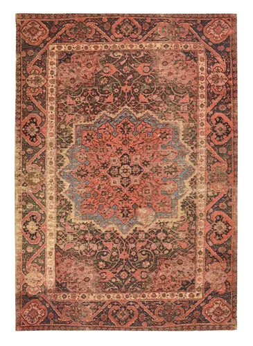 TOM TAILOR Flachwebteppich Funky Orient - Teppich in Rot mit den Maßen ca. 75x140cm, aus 30% Baumwolle und 70% Polyester, verleiht jedem Raum einen modernen Akzent.