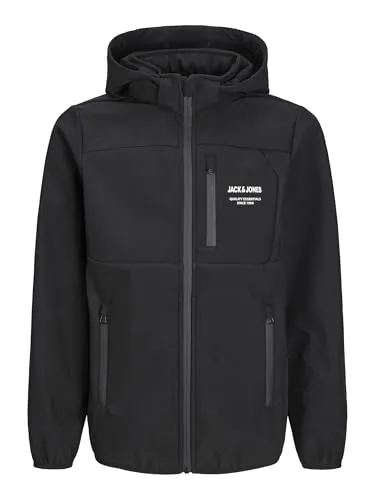 JJTHEO Softshell Jacket NOOS JNR - Funktionsjacke für Jungen von JACK&JONES JUNIOR, wasserabweisend und ideal für aktive Abenteuer im Freien.