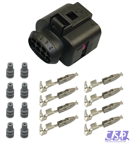 Reparatursatz 8-pol. Stecker Buchse passt zu VW AUDI SEAT 1J0973714 1J0 973 714