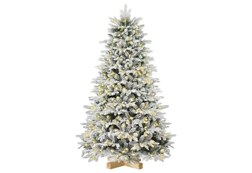 SALCAR Künstlicher Weihnachtsbaum 180 cm mit Beleuchtung - Künstlicher Weihnachtsbaum mit 330 warmweißen LEDs, sorgt für eine festliche Atmosphäre und ist dank des automatischen Falt-Systems schnell montiert.