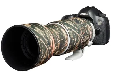 EASYCOVER Lens Oak Cover Camou. Forest - Neoprencover für Canon 100-400mm IS II USM, schützt vor Stößen und Kratzern mit stylischem Camouflage-Design