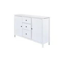 Sideboard aus Massivholz Landliv , weiß , Maße (cm): B: 160 H: 96 T: 45.0