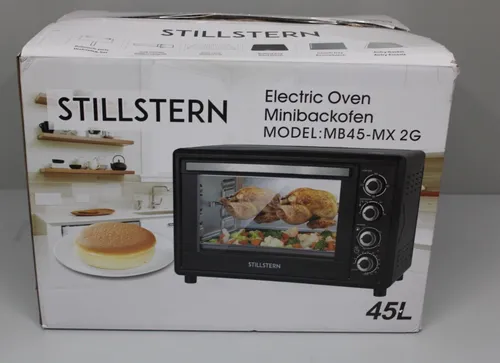 Stillstern Minibackofen mit Umluft 45L Antihaftbeschichtung 2000W Mini Backofen