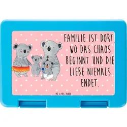 Mr. & Mrs. Panda Brotdose Koala Familie - Rot Pastell - Geschenk, Geschwister, Mama, Schwester, Brotbox, Oma, Lunch box, quality time, Papa, Famili... - Rot