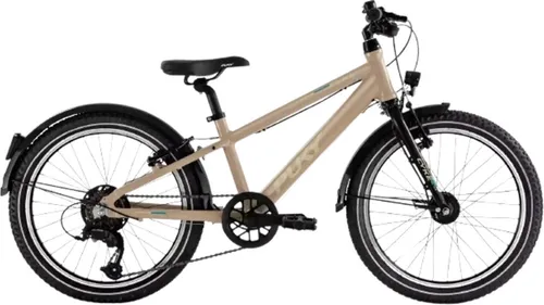 PUKY Cyke 20-7 Active Alu Kinder Fahrrad in Sandfarben - Kinderfahrrad aus leichtem Aluminium, ideal für sichere Abenteuer und spielerisches Fahren im Freien.